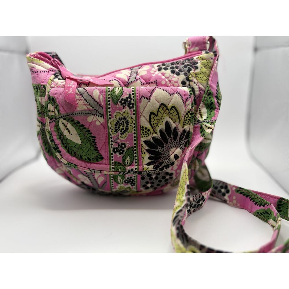 Vera Bradley Pink Floral Quilted Crossbody Bag Boho Cottagecore